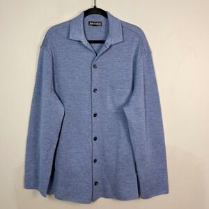 Bullock & Jones Shirt Sweater Jacket Mens Size US 46 IT 60 Heritage Wool Italy